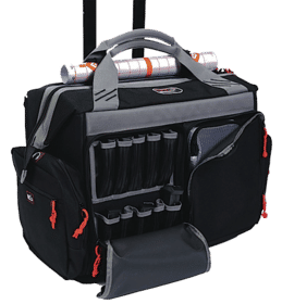 The Rolling Range Bag offers a way to carry up to three large-frame pistols, ammunition, and accessories from and to the range.